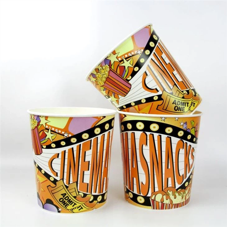 150oz Water Based Coating Paper Popcorn Buckets